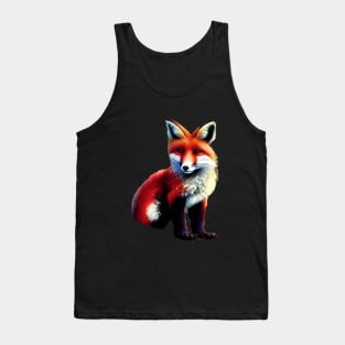 PRETTY AND CUTE FOX CUB CUT OUT Tank Top